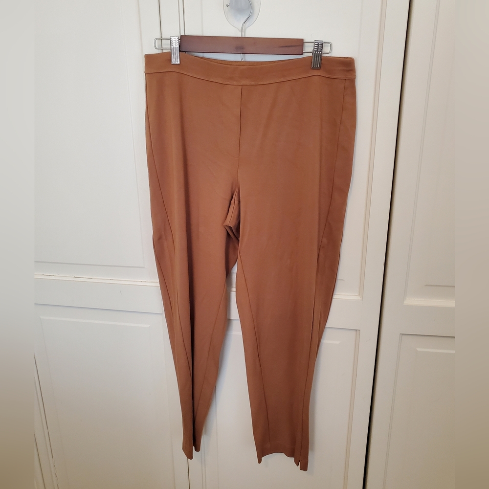 SALE!! J Jill Wearever Thin Waistband Dark Tan Pants, Size M